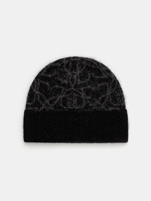 HUGO czapka z wełną kolor czarny 50548722 - zdjęcie produktu nr 1