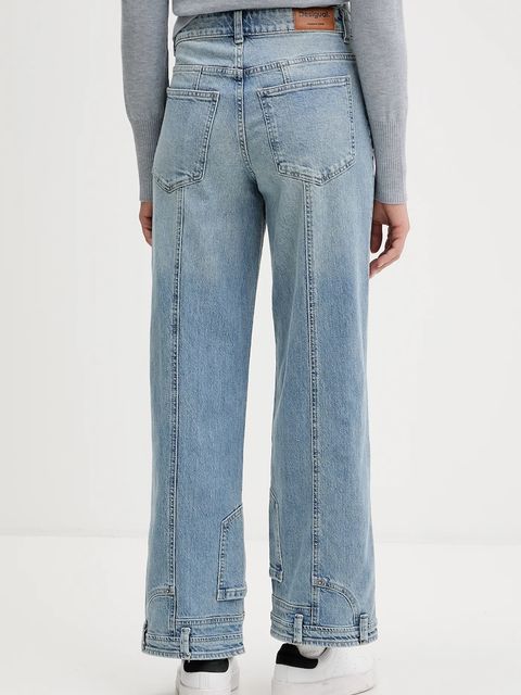 Desigual jeansy POCKETS damskie high waist 25WWDD13