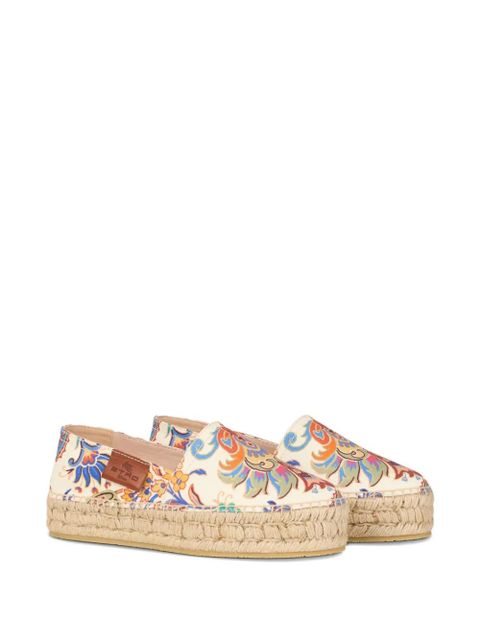 ETRO printed espadrilles - White