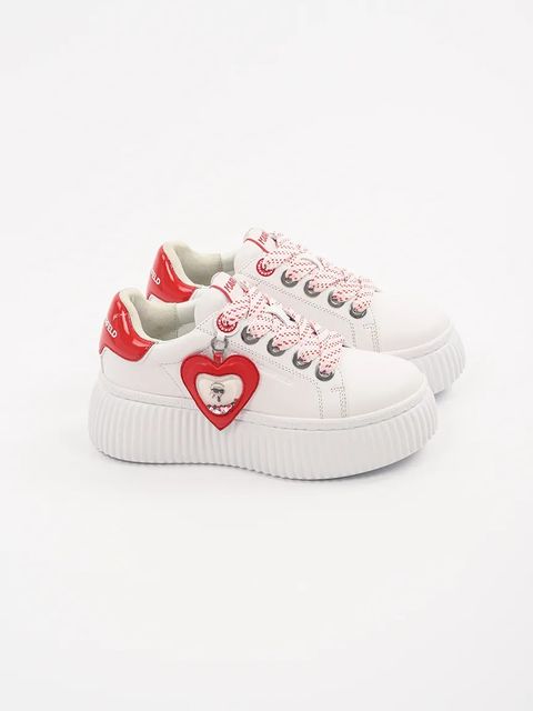 Karl Lagerfeld sneakersy skórzane KREEPER LO damskie kolor biały KL42314V - zdjęcie produktu nr 2