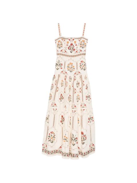 Agua By Agua Bendita Lima floral maxi dress - Neutrals - zdjęcie produktu nr 1