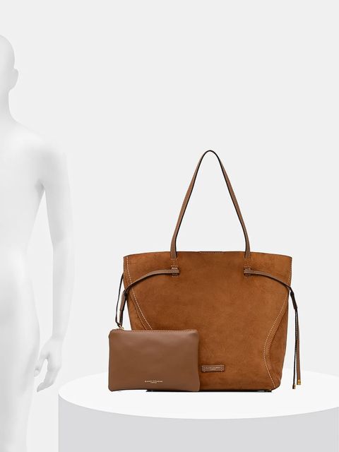 Gianni Chiarini torebka zamszowa VIOLETTE kolor brązowy BS.11286.CM-PL