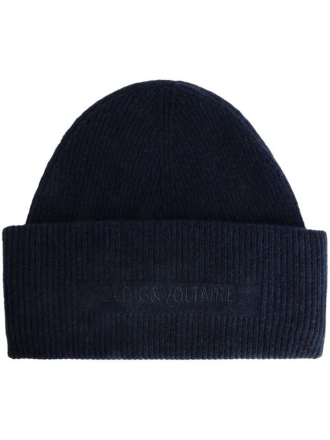 Zadig&Voltaire cashmere beanie hat - Blue - zdjęcie produktu nr 1