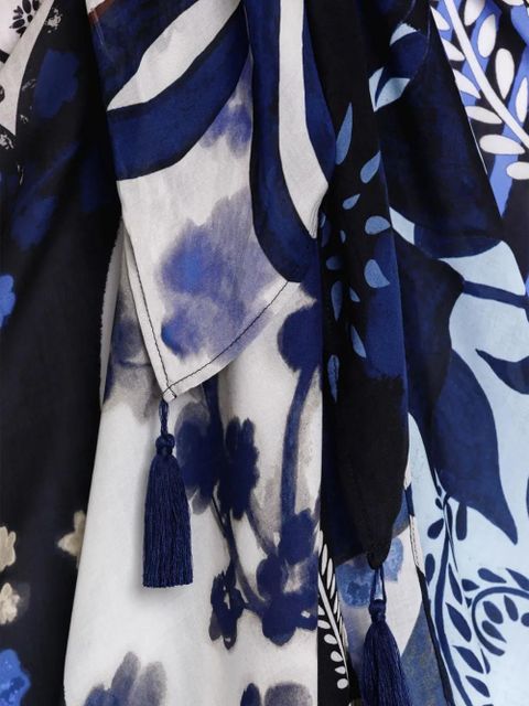 Agua By Agua Bendita Marine floral-print sarong - MULTICOLOR