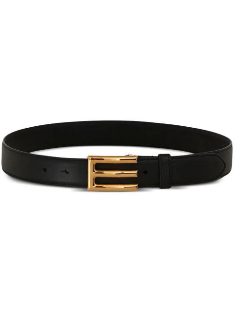 ETRO logo-buckle leather belt - Black - zdjęcie produktu nr 1