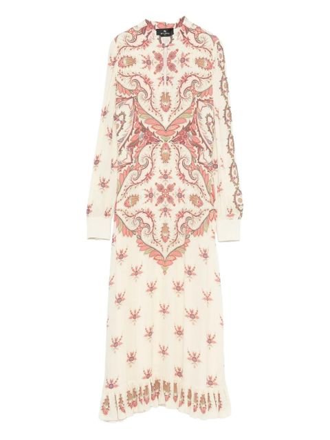 ETRO paisley-print midi dress - Neutrals - zdjęcie produktu nr 1