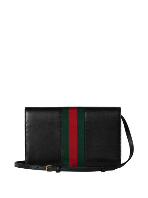 Gucci Horsebit Web shoulder bag - Black