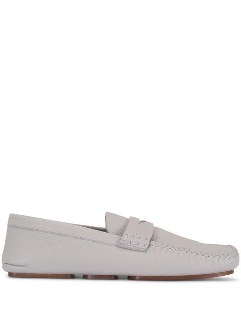 KHAITE leather loafers - Grey - zdjęcie produktu nr 1