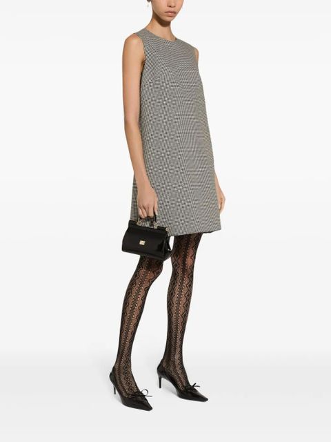 Dolce & Gabbana houndstooth-pattern wool dress - Brown - zdjęcie produktu nr 2