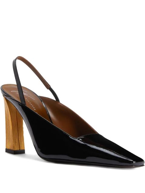 Giuseppe Zanotti 90mm Brendha slingback pumps - Black - zdjęcie produktu nr 1