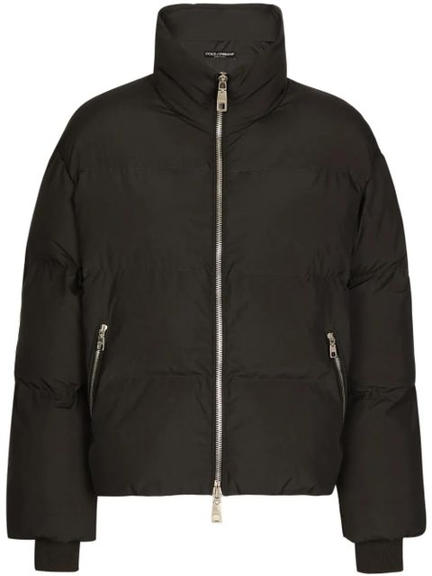 Dolce & Gabbana zip-up puffer jacket - Black - zdjęcie produktu nr 1