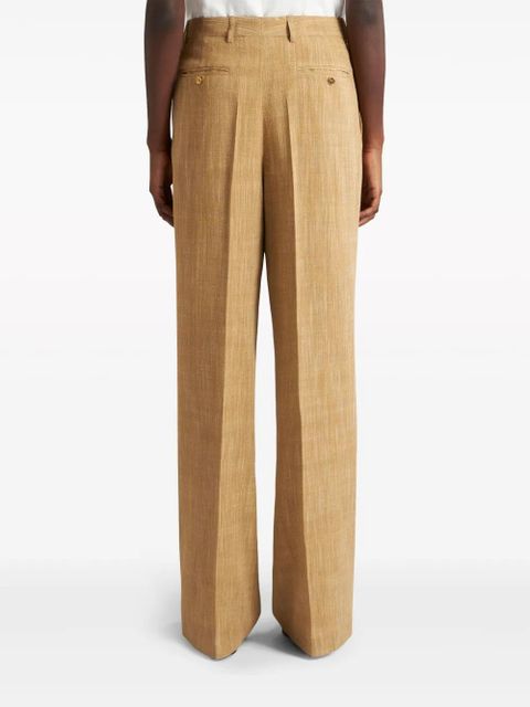 ETRO slub-effect tailored trousers - Neutrals