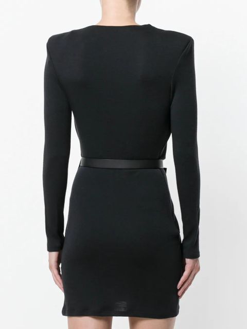 Balmain v-neck crossover dress - Black - zdjęcie produktu nr 2