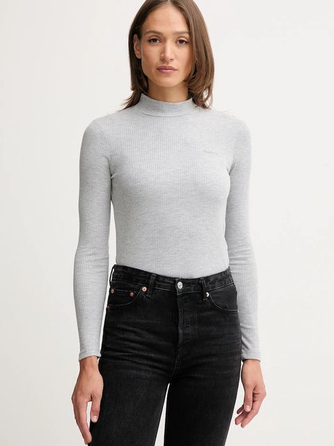 Pepe Jeans longsleeve kolor szary z półgolfem PL5000042 - zdjęcie produktu nr 1