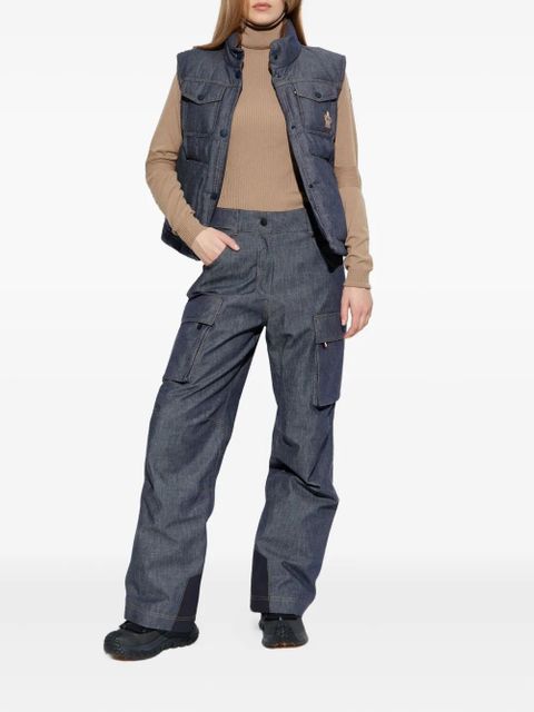 Moncler Grenoble logo-appliqué ribbed-knit jumper - Neutrals - zdjęcie produktu nr 2