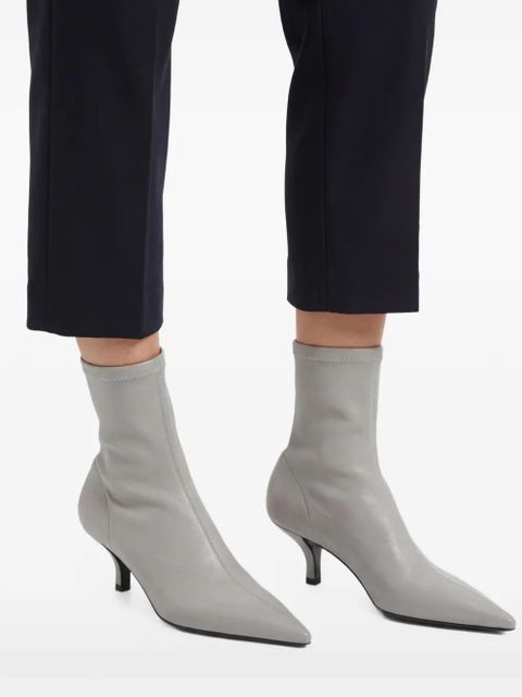 TOTEME pointed-toe leather boots - Grey