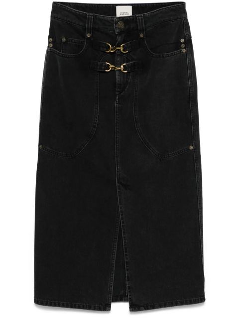 ISABEL MARANT Pavina denin skirt - Black - zdjęcie produktu nr 1