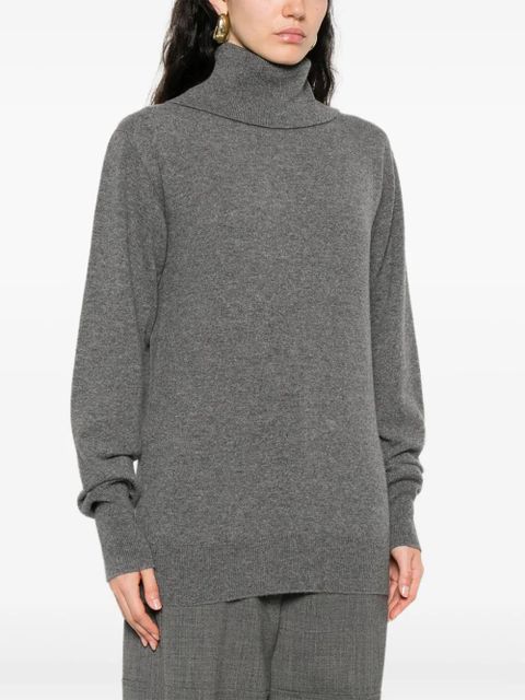 Jil Sander turtleneck cashmere top - Grey