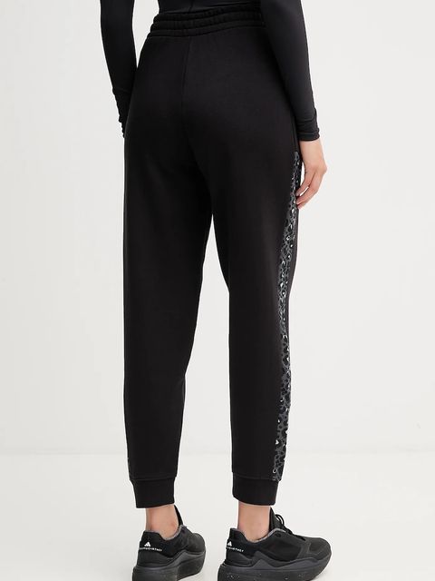 Puma spodnie dresowe damskie kolor czarny wzorzyste 688086 - zdjęcie produktu nr 2