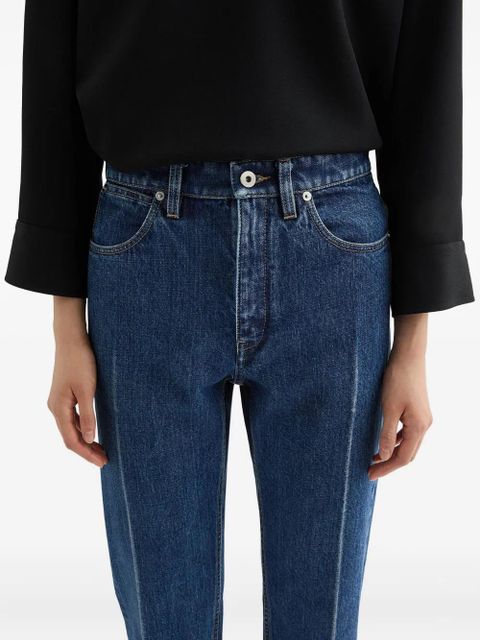 Jil Sander pressed-crease jeans - Blue