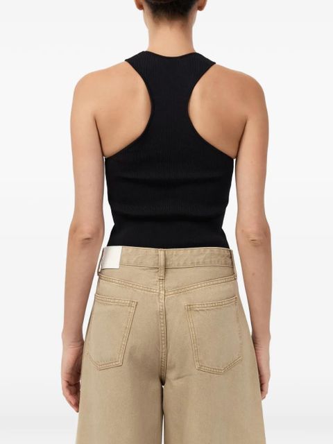 St. Agni ribbed racer-back tank top - Black