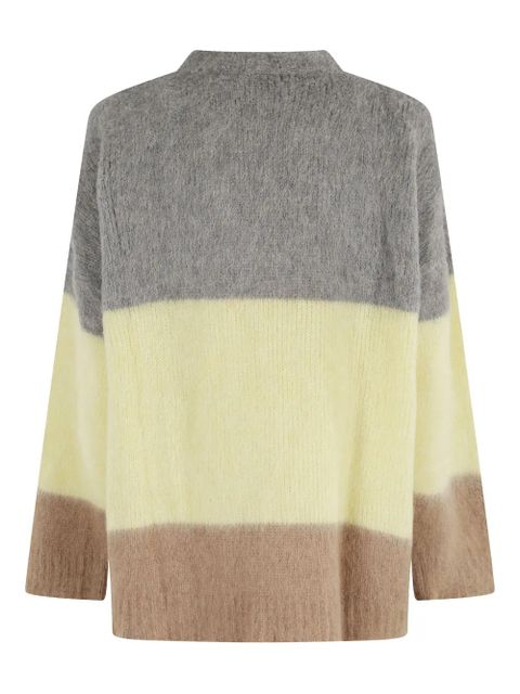 SOLOTRE colourblock sweater - Grey - zdjęcie produktu nr 2