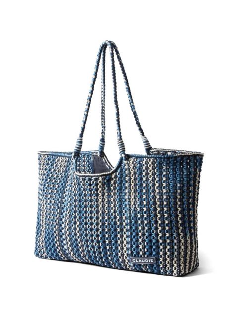 Claudie Pierlot woven handle bag - Blue