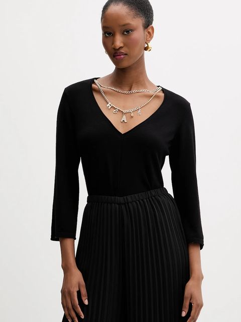 Silvian Heach sweter SANKE damski kolor czarny lekki GPA25128MA - zdjęcie produktu nr 1