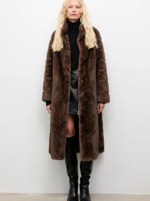 Answear.LAB płaszcz kolor brązowy - zdjęcie produktu nr 2