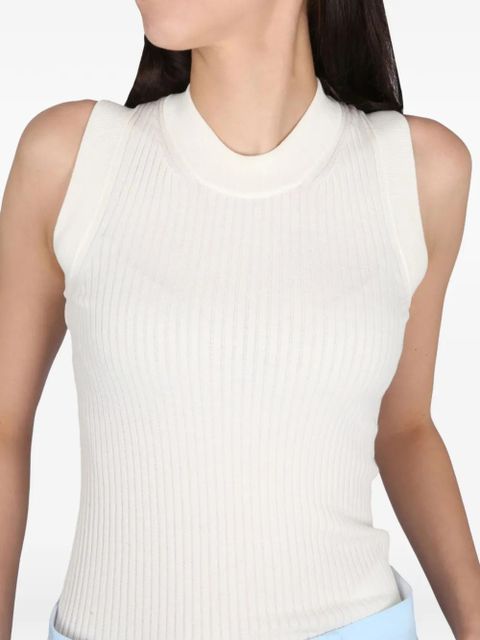 Max Mara ribbed tank top - Neutrals
