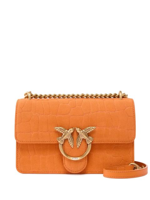 PINKO croco effect chain satchel - Orange - zdjęcie produktu nr 1