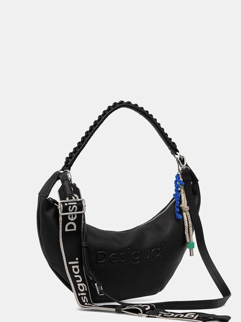 Desigual torebka HALF LOGO ZANTE BLACK kolor czarny 25WAXP52 - zdjęcie produktu nr 2