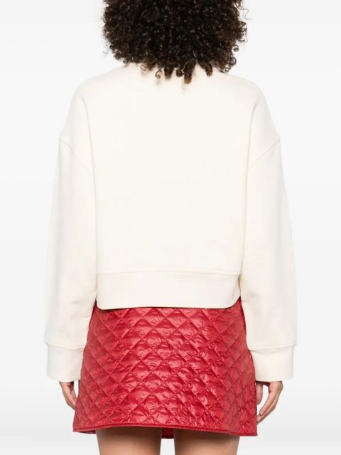 Moncler bow-cherry sweatshirt - Neutrals