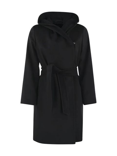 Max Mara hooded belted coat - Black - zdjęcie produktu nr 2