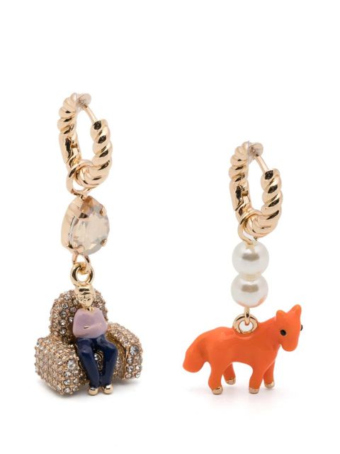 Essentiel Antwerp charm-pendant earrings - Gold - zdjęcie produktu nr 1