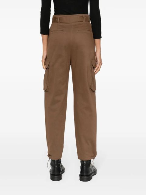 PINKO belted straight-leg trousers - Brown