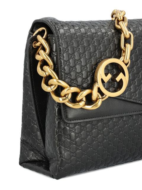 Gucci large chain-link shoulder bag - Black
