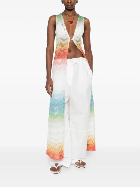 Missoni V-neck sleeveless tunic - White - zdjęcie produktu nr 2