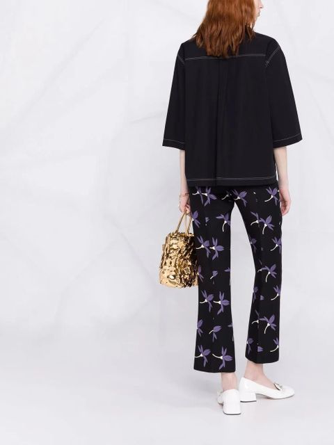 Valentino Garavani Fairy Flowers print trousers - Black