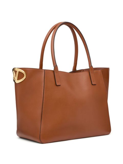 Valentino Garavani VLogo Side tote bag - Brown - zdjęcie produktu nr 2
