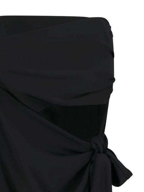 The Attico cut-out tied skirt - Black