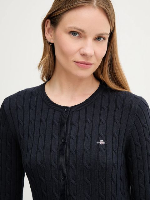 Gant kardigan damski kolor granatowy lekki 4800103