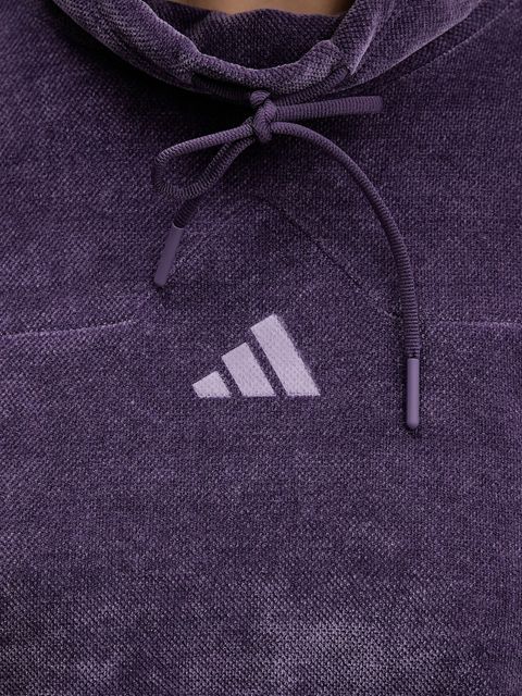 adidas bluza Tiro damska kolor fioletowy gładka JM1809