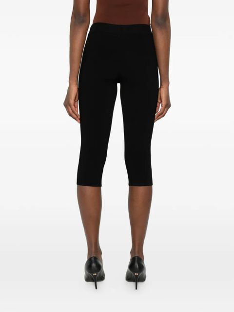 Magda Butrym ribbed capri-length trousers - Black