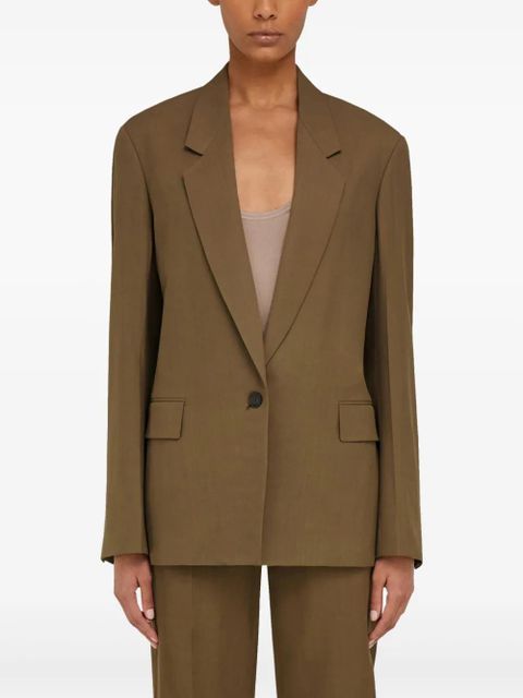 Ferragamo single-breasted blazer - Brown