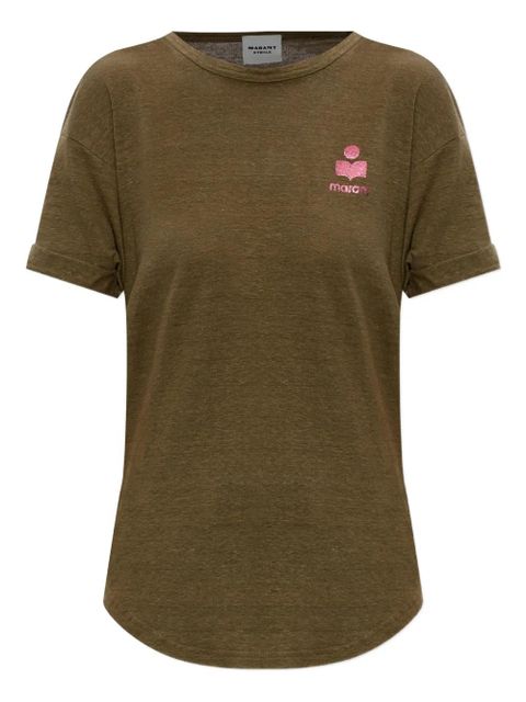 MARANT ÉTOILE Koldia logo-print T-shirt - Green - zdjęcie produktu nr 1