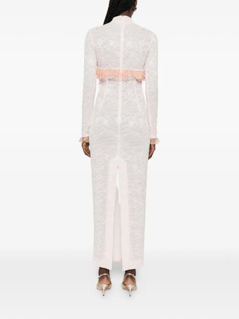 Alessandra Rich lace maxi dress - Pink