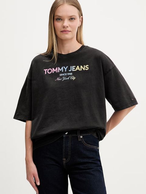 Tommy Jeans T-shirt damski bawełniany - zdjęcie produktu nr 1
