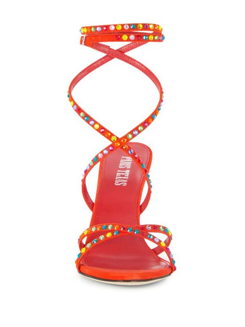 Paris Texas Holly Zoe suede sandals - Red