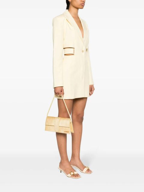 Jacquemus Le Bambino Long pony-hair shoulder bag - Yellow - zdjęcie produktu nr 2